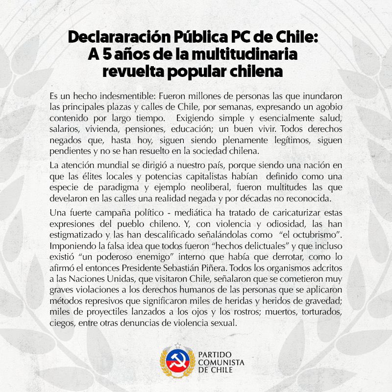 Partido Comunista de Chile tweet media