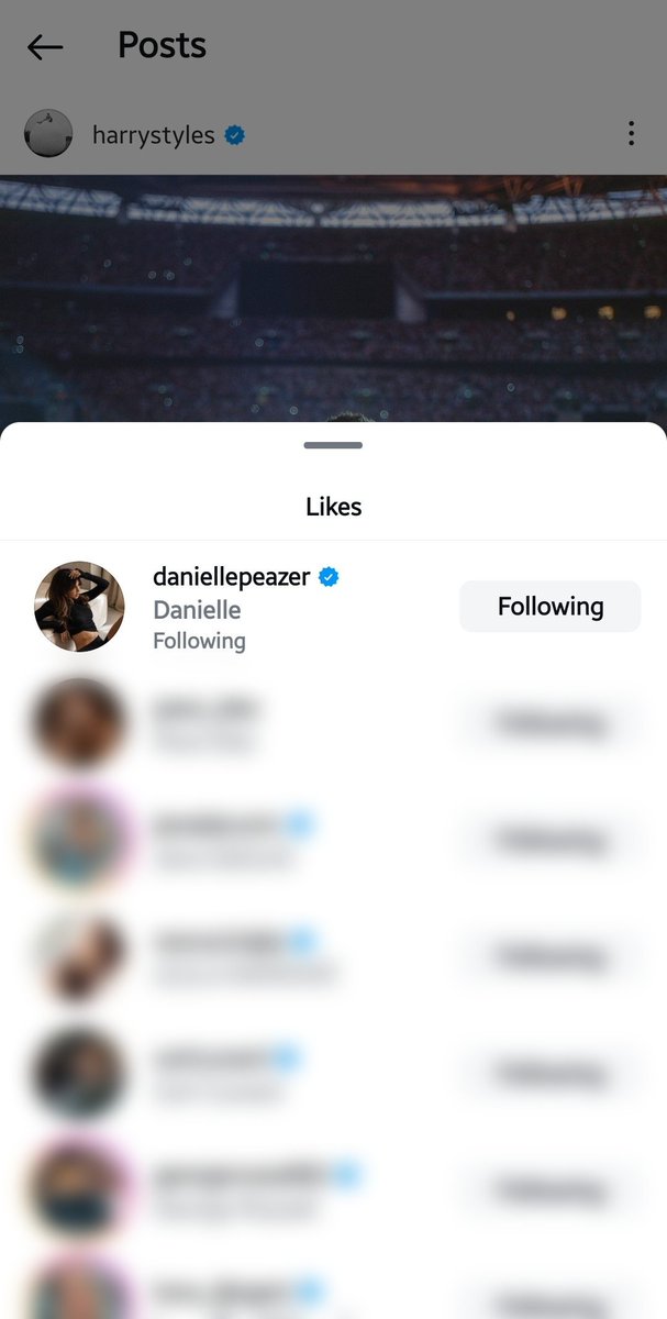 Danielle liked Louis' and Harry's post ❤️‍🩹