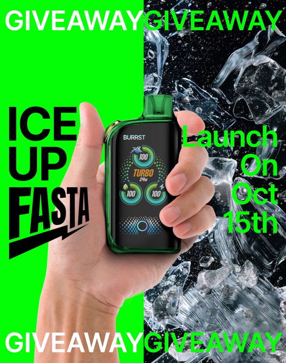 feelmtech's tweet photo. Ice Up FASTA Giveaway: 10.15-11.15
We’re celebrating the launch of FASTA Burrst 35000!

To Participate ＆ Get $5:
♡Share the post(Instagram)on your story, and tag us.
(US fans only. Total $600, first-come, first-served basis!)
#fasta #fastaburrst #feelmtech #fyp https://t.co/0m0GWsyO8O