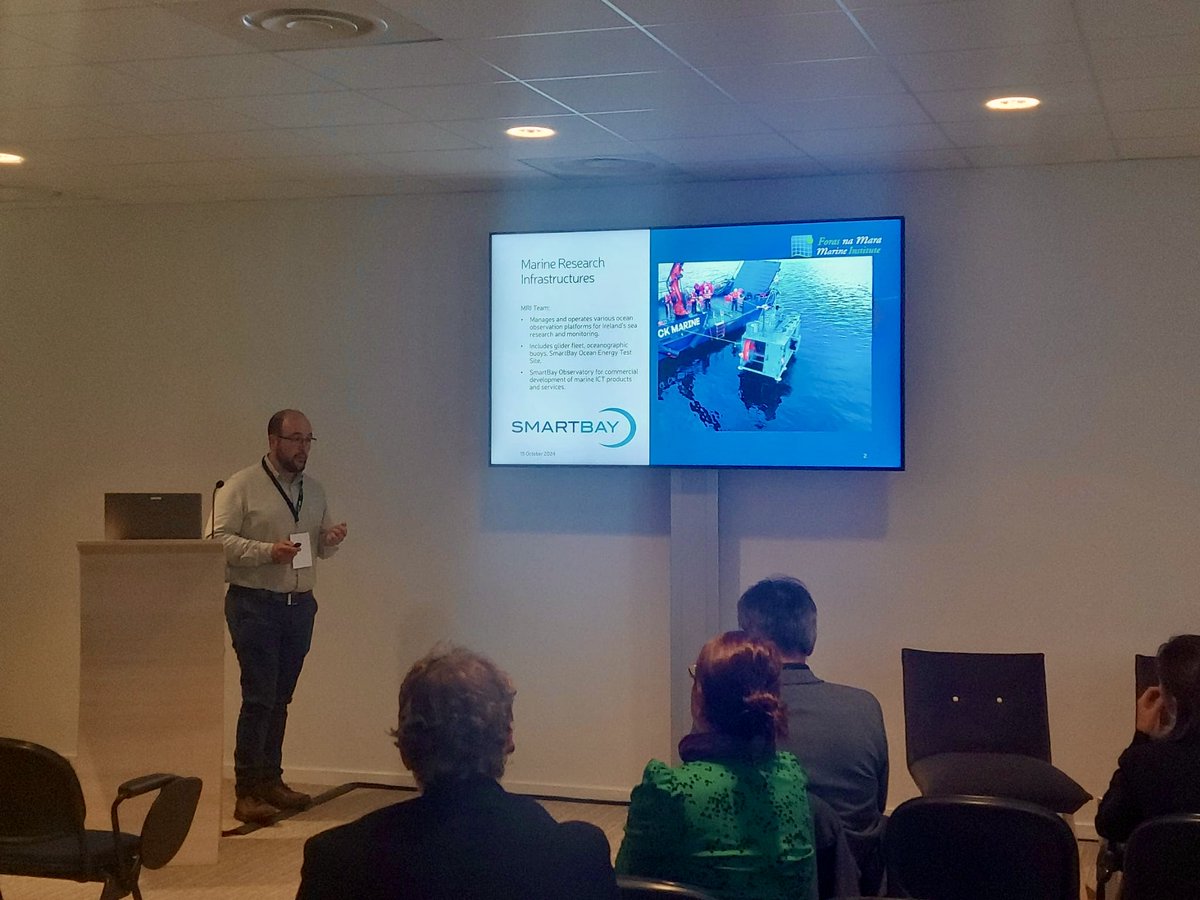 AMRIT_EU's tweet photo. Our colleague from the @MarineInst showcased the vibrant 🇫🇷Franco-Irish🇮🇪 collaborations driving marine research infrastructure development, #SeaTechWeek 2024, Brest.
@JERICORI @ANERISproject @smartbay_ie @Groom2RI https://t.co/9CbOkjH8Rw