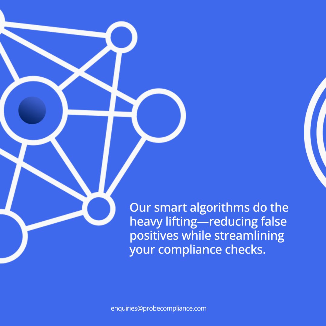 probecompliance's tweet photo. Protect your Business from hidden risks with a probe Compliance’a Ai-powered Adverse Media Screening. Stay ahead, stay secure!
https://t.co/aFbYOjHhSD
.
.
.
#PEP #Compliance #adversemedia #sanctionscreening #aml #CFT #kyc #CBN https://t.co/S8vRve2Xrl