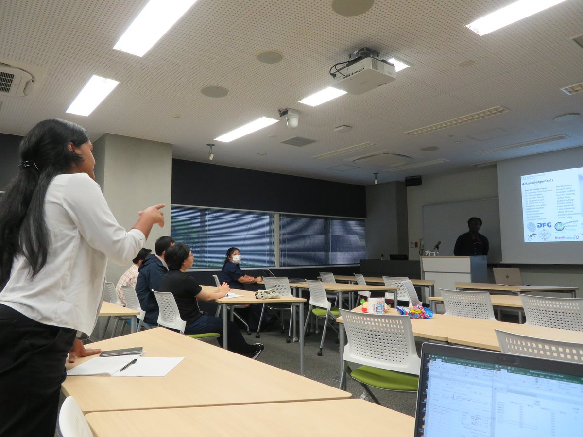 Shuntaro Takahashi (@shtakaha) on Twitter photo Dr Joseph Openy from TU Dortmund is visiting <a href="/konanfiber/">Konan FIBER🧬甲南大学先端生命工学研究所</a> for the exchange program. <a href="/guido_clever/">Clever Lab</a>
Great talk! Dr Joseph Openy from TU Dortmund is visiting <a href="/konanfiber/">Konan FIBER🧬甲南大学先端生命工学研究所</a> for the exchange program. <a href="/guido_clever/">Clever Lab</a>
Great talk!