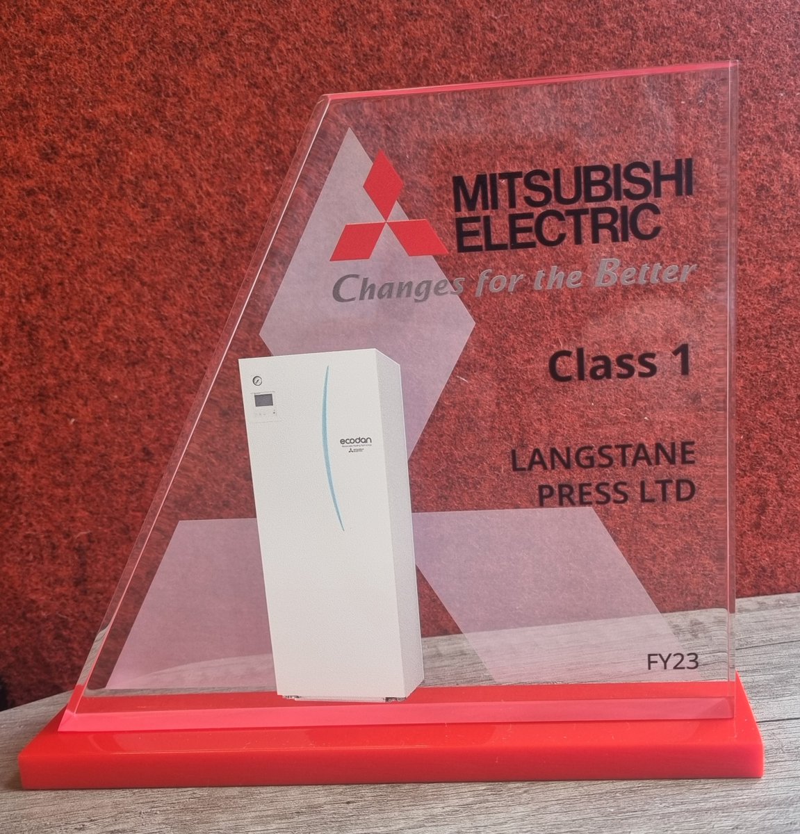 Langstane Press are proud to announce that we have been awarded a Class 1 Supplier Award from Mitsubishi Electric.

The award recognises our performance as a supplier and our commitment to providing high-quality products and services. 

Thank you Mitsubishi Electric!