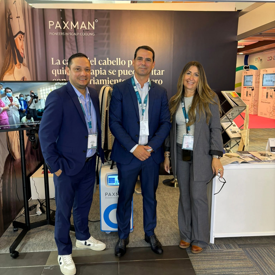 scalpcooling's tweet photo. Thank you to all of those who have visited us this week at stand 6 at #SEOM24, including @_SEOM President Dr César A. Rodríguez.

Join us for the final day of #SEOM24, come and visit the team! https://t.co/u8brBQtJh1