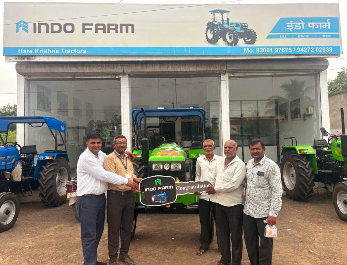 IndoFarmofcl's tweet image. किसानों की सफलता का सफर शुरू इंडो फार्म ट्रैक्टर के साथ!
ट्रैक्टरों की डिलीवरी ने हर किसान में नई ऊर्जा भर दी है, जिससे वे अपने खेतों में नई संभावनाओं का सामना कर रहे हैं। इंडो फार्म आपके सपनों को साकार करने के लिए हमेशा आपके साथ हैं।

#IndoFarm #Dealership #TractorDelivery