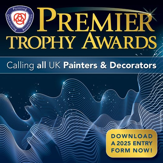 Entry into the 2025 Premier Trophy Awards is officially OPEN! This is your opportunity to showcase your excellence in painting &amp; decorating. Whether you're a sole trader, small contractor, or national firm, submit your 2024 project now! Visit our website -tinyurl.com/pda-pta