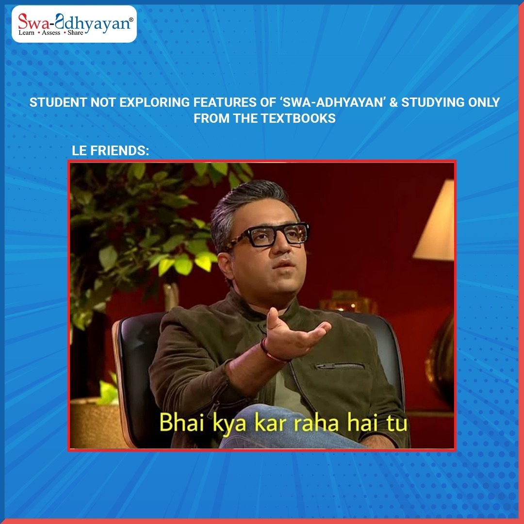 swaadhyayan's tweet photo. Learner???
No, Become a Smart Learner with Swa-Adhyayan and Flaunt your Digital Proficiency.
.
.
Visit us:- https://t.co/kOR9YmawM6 to explore more.
.
.
#StudentLife #Educationmemes #SwaAdhyayan #Learning #School #LMS #DemoSession #LearningManagementSystem #Learning #Session https://t.co/QNFRGnZIpU