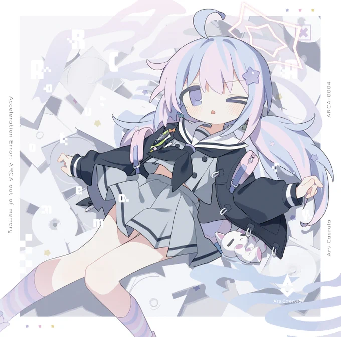 Ars Caerula様 (  )ブルーアーカイブトリビュートアルバム"Acceleration  ARCA out of memory"アートワークを描かせていただきました!2024/10/27(日)のM3秋2024で頒布されます#M3秋2024 