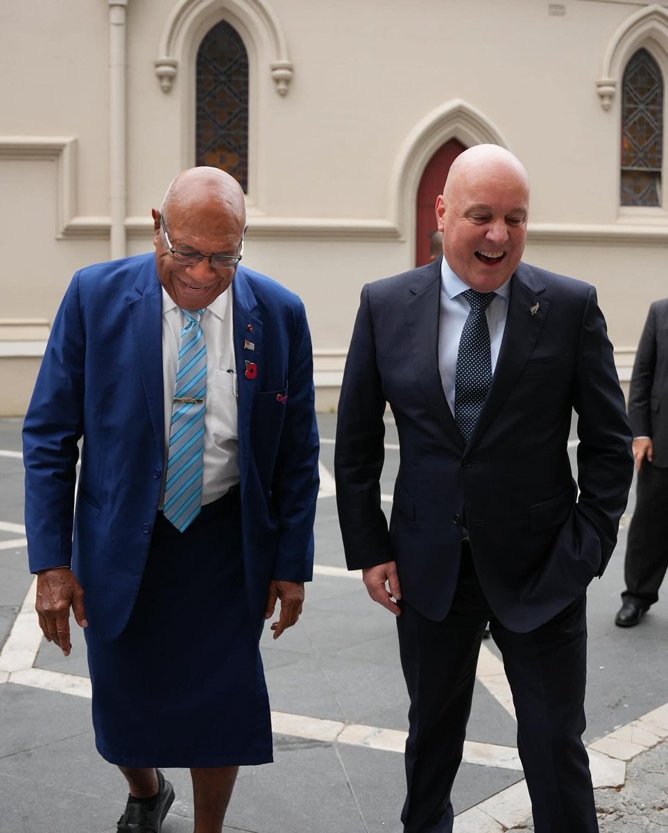 1/4It was a great pleasure meeting Prime Minister Christopher Luxon in Auckland earlier this evening. 

We had a brief meeting, reaffirming  Fiji and New Zealand’s strong bilateral relations.