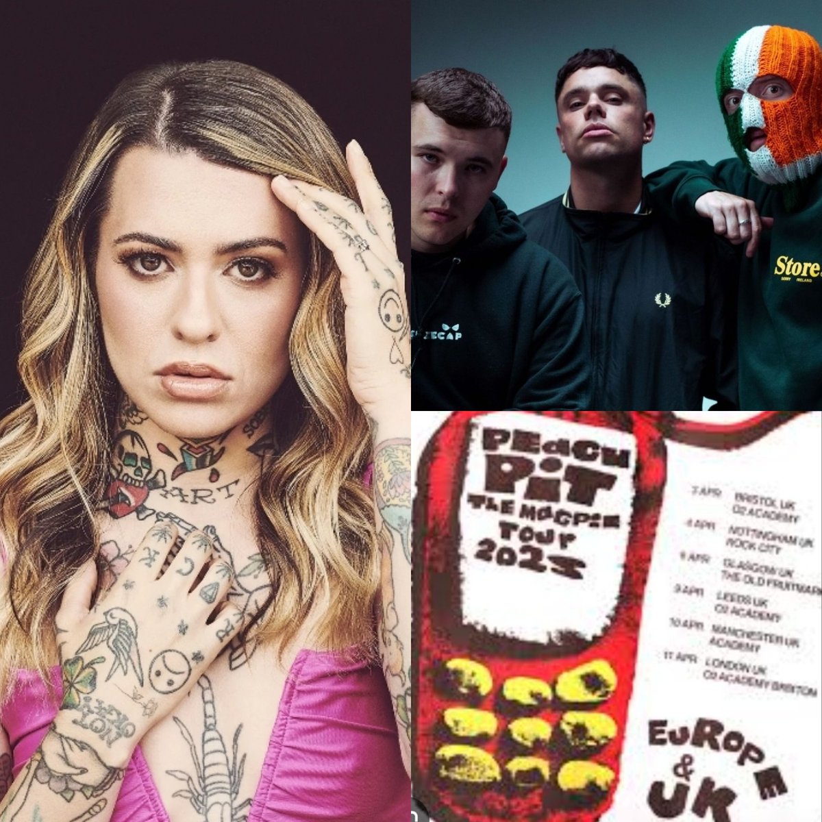 Really looking forward to these gigs in the next few months! <a href="/KNEECAPCEOL/">KNEECAP</a> <a href="/peachpitmusic/">Peach Pit</a> <a href="/themorganwade/">Morgan Wade</a>  Huge thanks to my wonderful daughter <a href="/nataliaels/">Natalia Ⓥ🇵🇸🇵🇸🇵🇸</a> ( Last time Peach Pit I was def the oldest person there, slightly worried about being oldest by many, many decades @ Kneecap!