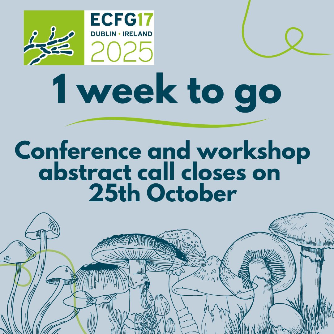 🚨 One week until the deadline!  Don't miss your chance to be a part of this exciting conference. Abstract submission closes on 25th October.   
ecfg17.org/call-for-abstr…

Share your insights and research with us. Submit today!🔬 #ECFG17