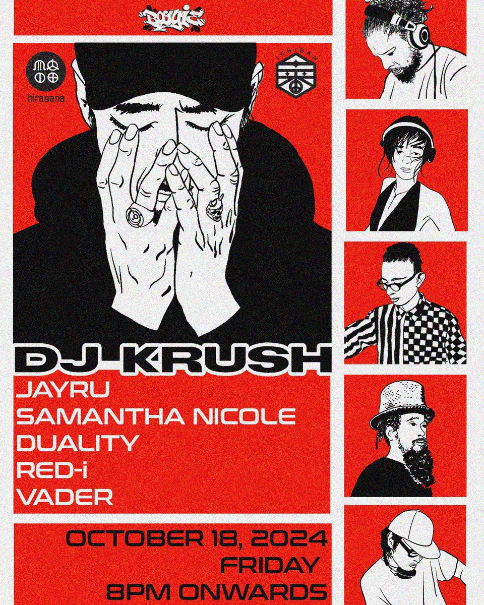DJKRUSHofficial's tweet photo. 18th October BOOGIE – Manila (Philippines) ℹ️https://t.co/weEvtyykTT

19th October Le Café des Stagiaires – Saigon (Vietnam) ℹ️https://t.co/BuvOX1EirQ https://t.co/xmXXn83V3c