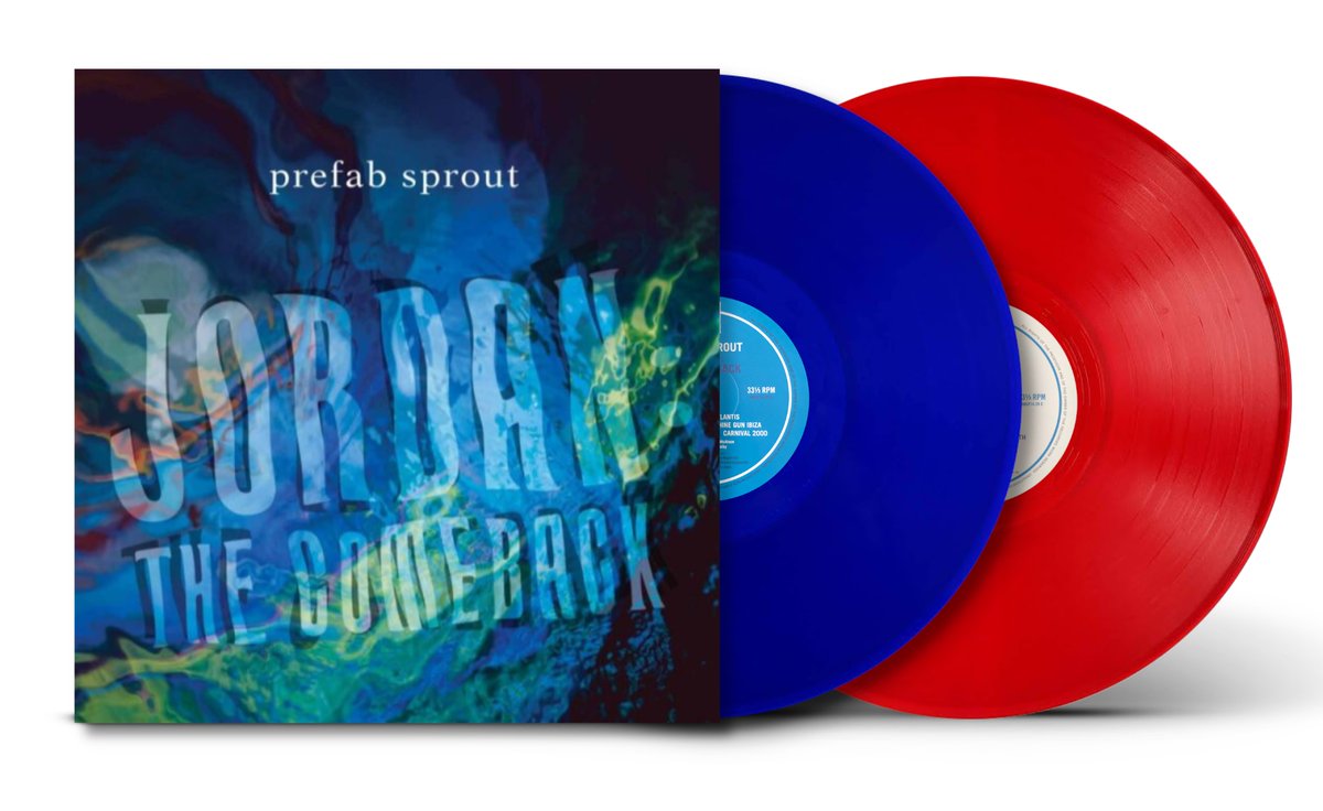 CulpaFeliks's tweet photo. Heading to Grimsby @docksacademy but still time to say Prefab Sprout's Jordan: The Comeback is released for National Album Day tomorrow October 19th in 2 coloured (Blue &amp; Scarlet) vinyl ! #NationalAlbumDay
@AlbumDayUK #PrefabSprout
@bbcradio2 https://t.co/vzlQDJdOXs