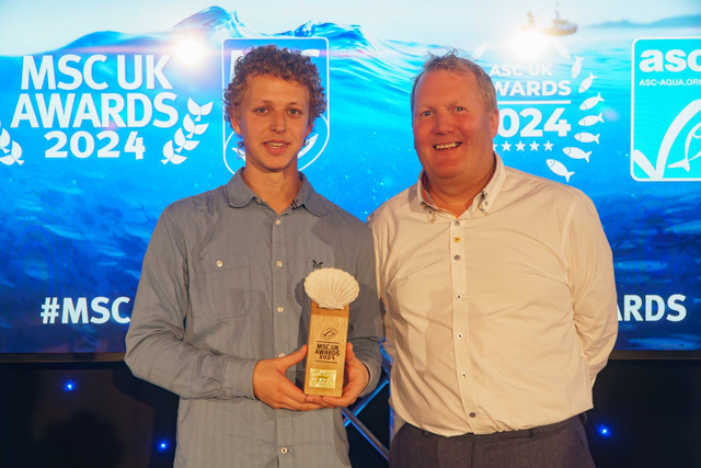 It was a winning night for Cornish sardines at the @mscintheuk 2024 awards when Gus Caslake and skipper Tom Pascoe were there to pick up the Ocean leadership Award along with Quiterie Ng on behalf of Tesco for Product of the Year, Cornish Sardines in tomato sauce - kudos to all…