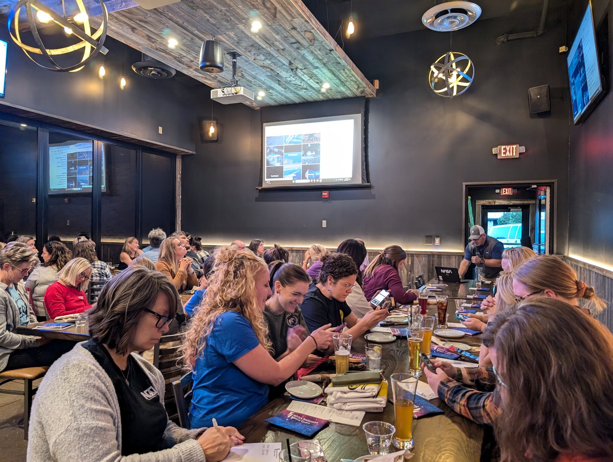 It has begun! 🚀🛰️The #NATS2024 Fall Conference kicked this year off with our Thursday night social hosted by <a href="/NASA_NSGC/">NASA NE Space Grant</a>. It was amazing to hear about all the things #NASA 🪐has to offer for Science Education and to see so many faces! #NebraskaScienceTeachers