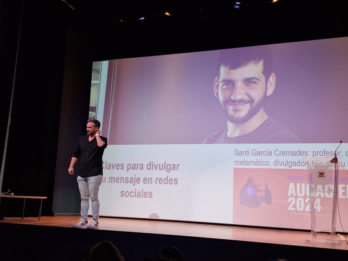 #AugacElche2024 <a href="/augac/">augac</a> <a href="/UniversidadMH/">UMH</a>

<a href="/SantiGarciaCC/">Santi Gª Cremades ²</a> nos va a ofrecer claves para divulgar el mensaje de las universidades en redes sociales.