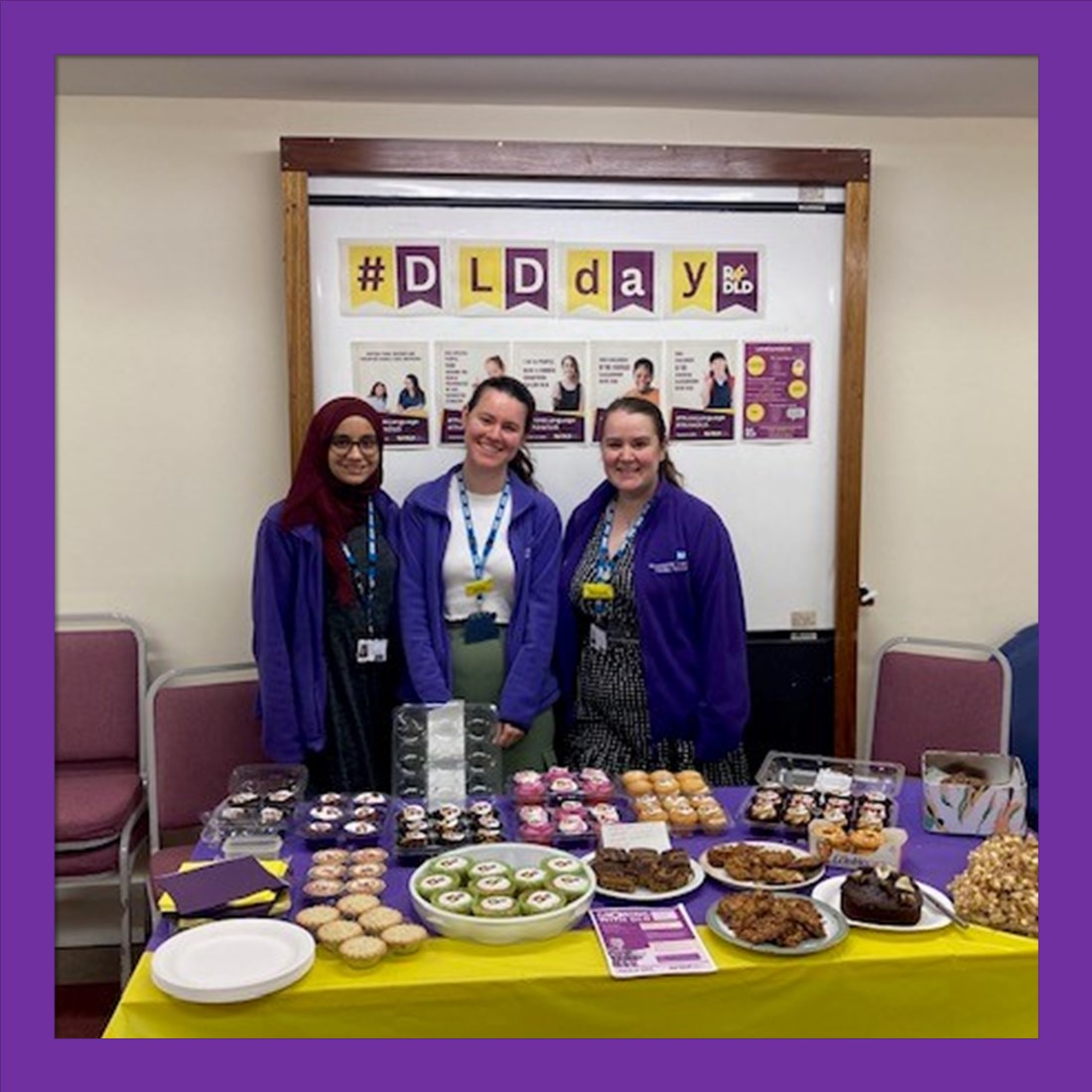 Warwickshire NHS Speech and Language Therapy (@warwickshireslt) on Twitter photo Yesterday some of our team hosted a a bake sale to celebrate DLD day.
A lovely opportunity to stop and chat over a cuppa and a slice of cake about Developmental Language Disorder.
#dldday <a href="/nhsswft/">@nhsswft</a> <a href="/RADLDcam/">RADLDcampaign</a> <a href="/TheDLDMouse/">The DLD Mouse</a> <a href="/RCSLT/">RCSLT π</a> Yesterday some of our team hosted a a bake sale to celebrate DLD day.
A lovely opportunity to stop and chat over a cuppa and a slice of cake about Developmental Language Disorder.
#dldday <a href="/nhsswft/">@nhsswft</a> <a href="/RADLDcam/">RADLDcampaign</a> <a href="/TheDLDMouse/">The DLD Mouse</a> <a href="/RCSLT/">RCSLT π</a>