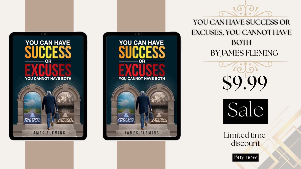 eBookBooster's tweet image. Imagine a life with no excuses, just success-James Fleming's new book challenges us to do just that. Check it out! #PowerfulRead cravebooks.com/b-47097?refere…