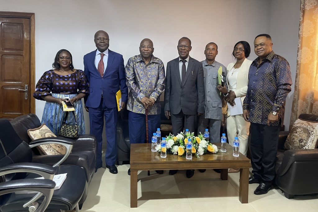 En la jordana del 17 de octubre, #CICTE recibe a la delegación de #CICIBA para abordar los problemas que atraviesa la institución gabonesa.