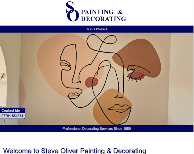 OMD Websites launches #responsive #website for #Crowborough #EastSussex business Steve Oliver Painting &amp; Decorating: Providing a professional and reliable decorating service predominantly throughout the South East of England sodecorating.co.uk