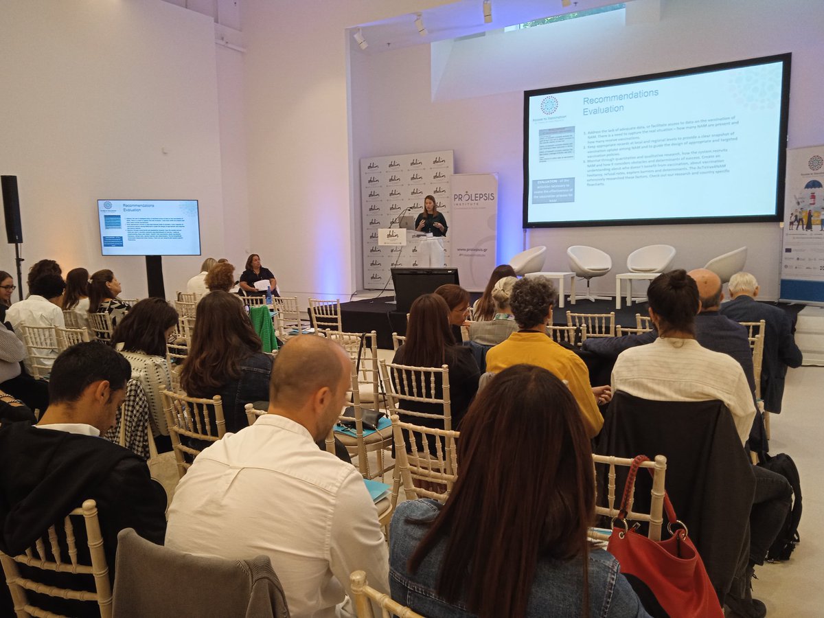 Prolepsis (@_prolepsis) on Twitter photo Presenting the final recommendations of <a href="/AcToVax4NAM/">Access to Vaccination for Newly Arrived Migrants</a>, by Pania Karnaki from Prolepsis Institute: An important tool for health systems in all #migrants reception countries. #AcToVax4NAM #VaccinationEquity #ProlepsisInstitute Presenting the final recommendations of <a href="/AcToVax4NAM/">Access to Vaccination for Newly Arrived Migrants</a>, by Pania Karnaki from Prolepsis Institute: An important tool for health systems in all #migrants reception countries. #AcToVax4NAM #VaccinationEquity #ProlepsisInstitute