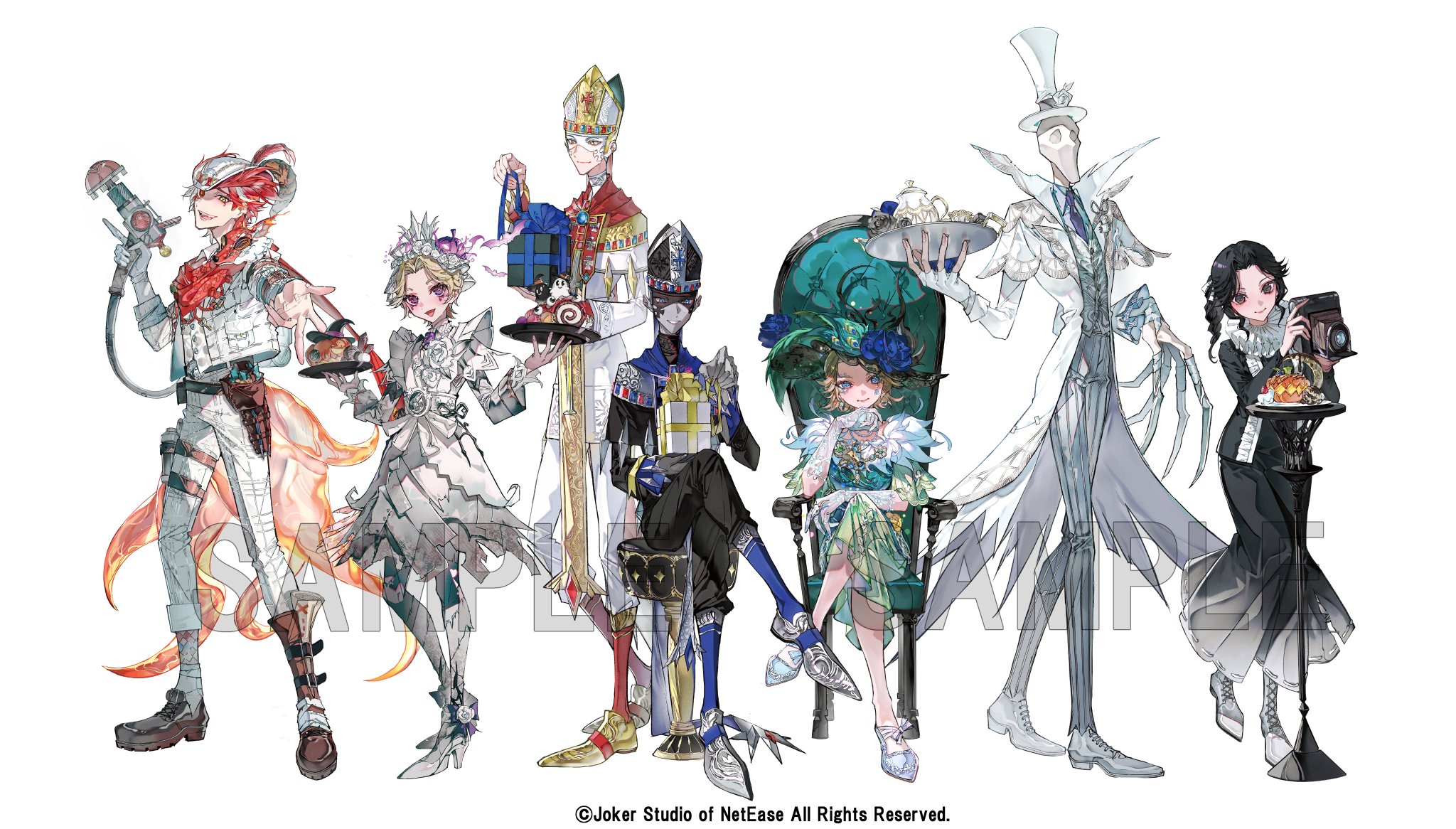 日*1様 第五人格バトラーズカフェ、ビジュアルブック、イラスト集 第五人格 バトラーズカフェ ビジュアルブック 公式】IdentityV