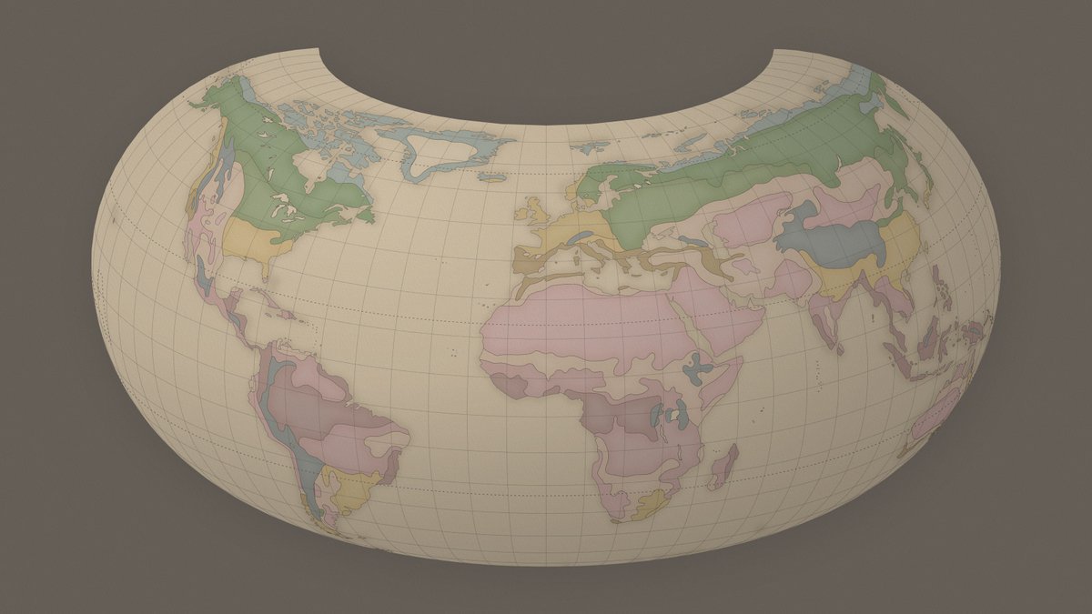 StaridasGeo's tweet image. Back to my #D3 #Armadillo #map this time to depict World's #climate zones. #cARTography #MakingMapsPretty #JavaScript #SVG #CSS