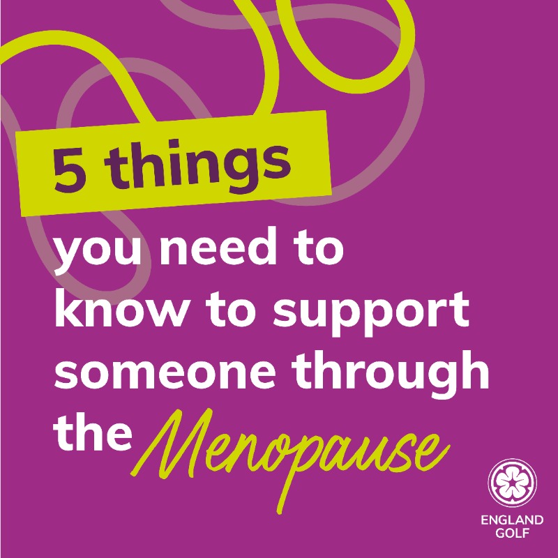 EnglandGolf's tweet photo. This #MenopauseAwarenessMonth, do you know how to support someone going through the menopause?

Check out our top tips below and read more on our #GolfForeHer webpage...👇

#RespectInGolf | #TogetherInGolf