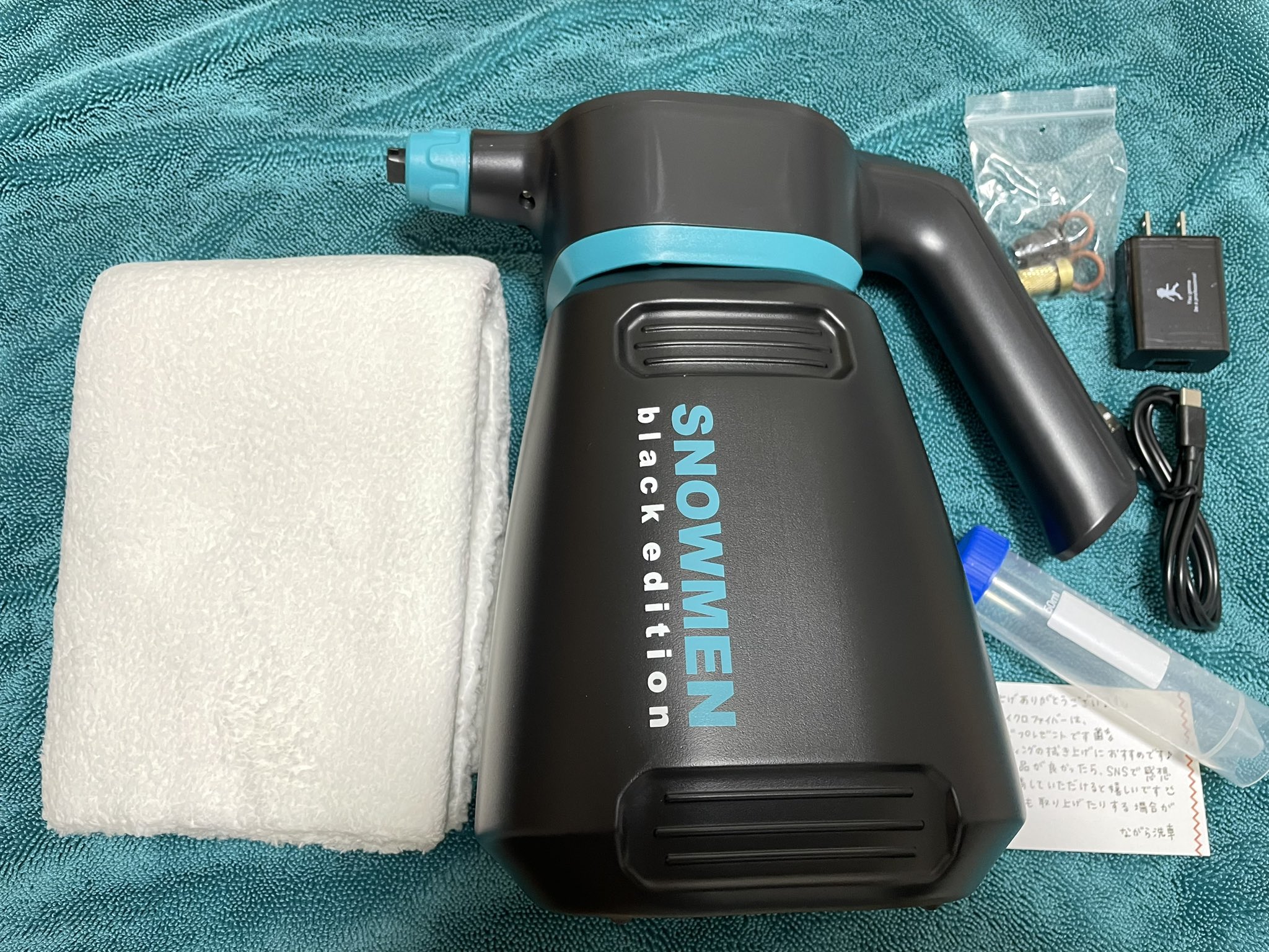 ながら洗車　スノーメンブラック『 誰でも泡洗車体験を 』フォームガン 洗車 Amazon.co.jp: 【ながら洗車】スノーメンブラック『 誰でも泡洗車体験