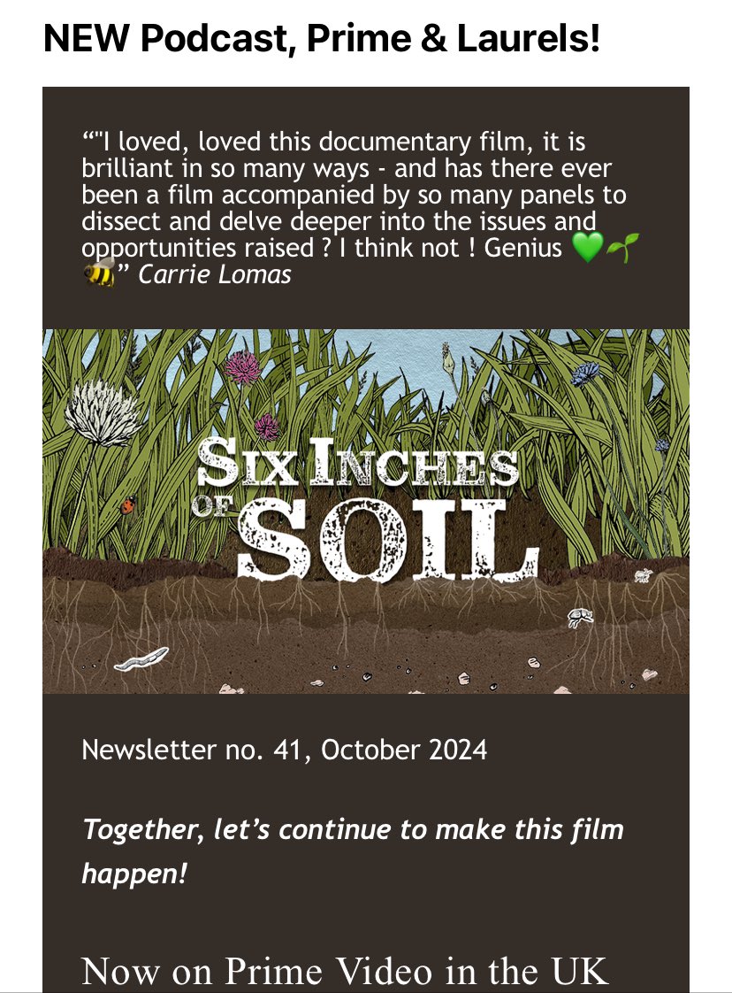 LASTEST 📰 newsletter is out, enjoy sixinchesofsoil.org/campaigns/view…