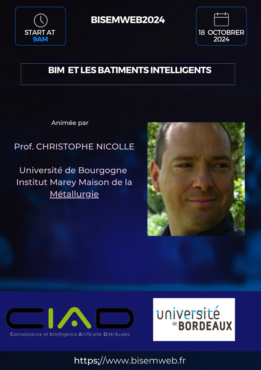 BISemWeb's tweet image. Superbe présentation du Prof. Christophe Nicolle sur les smart buildings #bisemweb24