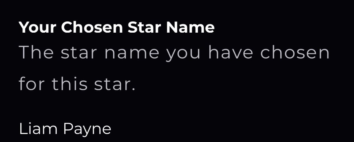 I got Liam a star so we can always look up and know he is with us ⭐️❤️