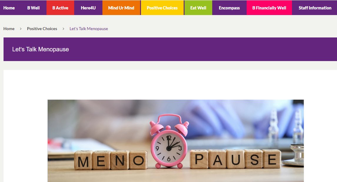 SamanthaWhann's tweet photo. It’s #WorldMenopauseDay @BelfastTrust are delighted to join our @TorbaySDevonNHS and @NHSEmployers colleagues for the 4 Nations virtual menopause event today. Check out our menopause resources for staff & managers on the #bWell website. #Here4U #menopausematters # https://t.co/mqqTFQ4skX