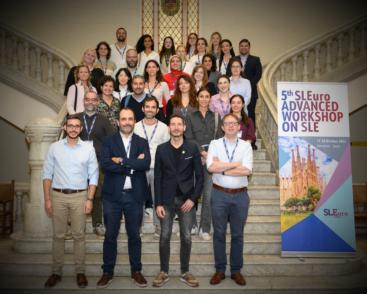 Laurent ARNAUD (@lupusreference) on Twitter photo ✅ This concludes the 5th <a href="/SLEuroSociety/">SLEuro</a> Advanced #LUPUS Workshop 👍 Thank you <a href="/DrGomezPuerta/">José A. Gómez Puerta</a> for welcoming us in Barcelona for those 2 days of intense #SLE discussions 🧑🎓
The Spring 2025 workshop will be in Torino, Italy and the fall 2025 Edition in Tallinn, Estonia 👍 ✅ This concludes the 5th <a href="/SLEuroSociety/">SLEuro</a> Advanced #LUPUS Workshop 👍 Thank you <a href="/DrGomezPuerta/">José A. Gómez Puerta</a> for welcoming us in Barcelona for those 2 days of intense #SLE discussions 🧑🎓
The Spring 2025 workshop will be in Torino, Italy and the fall 2025 Edition in Tallinn, Estonia 👍