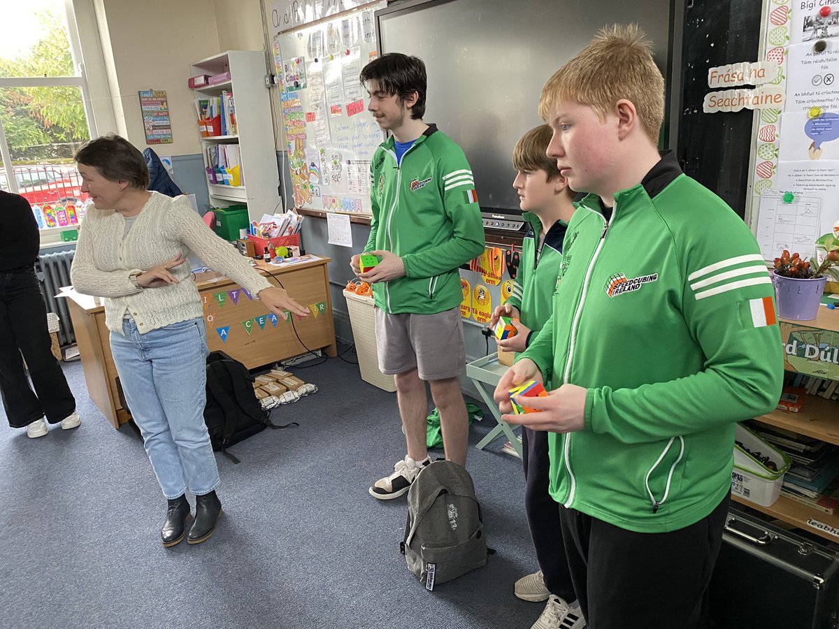 #MathsWeek2024 

Thanks to speedcubing Ireland for visiting us this week to help us celebrate maths week. The boys were inspired to try solve the Rubix cube. We had some students this week solve the cube for the first time. Well done boys.