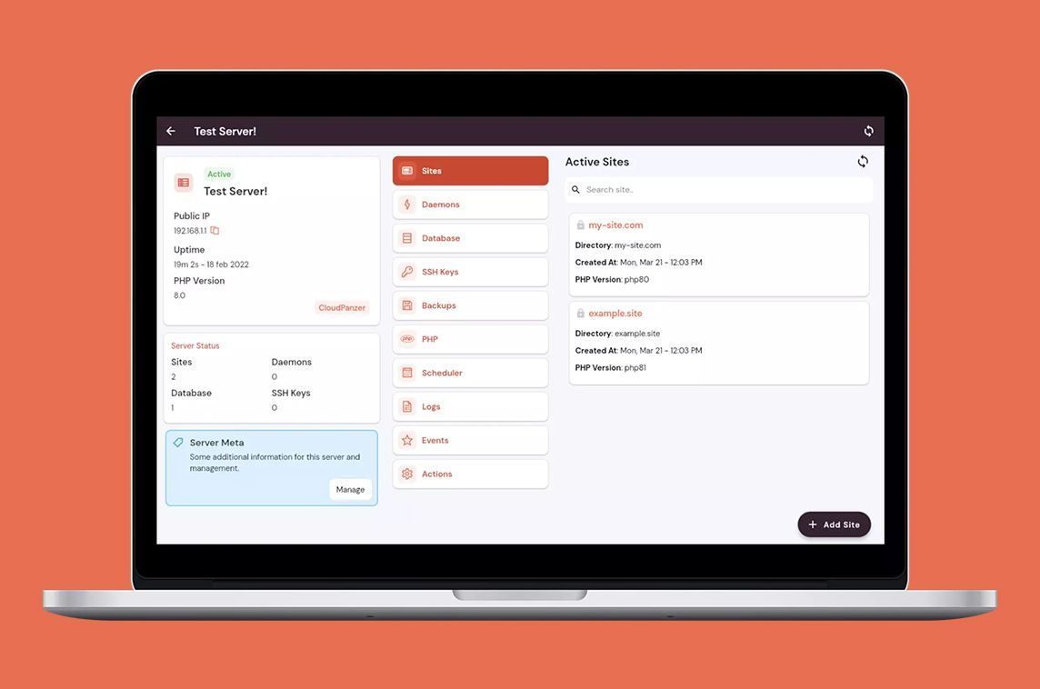 MadeWithLaravel's tweet image. @cloudpanzer is a server management tool #madewithlaravel, #madewithvuejs & @vuetifyjs ⚙️ - madewithlaravel.com/cloudpanzer