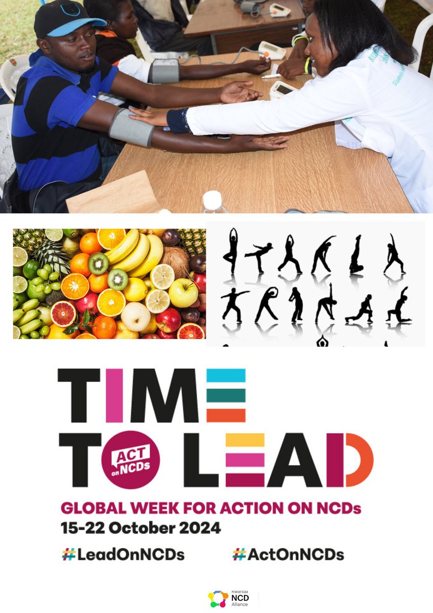 Simbi Pacifique (@pacifiquesimbi) on Twitter photo Proud to be a part of the movement fighting NCDs through screening and awareness!Let’s all take care of our health and encourage others to do the same. Get screened, eat well, stay active, and limit alcohol for a healthier life! <a href="/RwandaNCDA/">Rwanda NCD Alliance</a> #LeadOnNCDs #ActOnNCDs <a href="/RwandaNGOForum/">Rwanda NGOs Forum on HIV/AIDS and H.P</a> Proud to be a part of the movement fighting NCDs through screening and awareness!Let’s all take care of our health and encourage others to do the same. Get screened, eat well, stay active, and limit alcohol for a healthier life! <a href="/RwandaNCDA/">Rwanda NCD Alliance</a> #LeadOnNCDs #ActOnNCDs <a href="/RwandaNGOForum/">Rwanda NGOs Forum on HIV/AIDS and H.P</a>