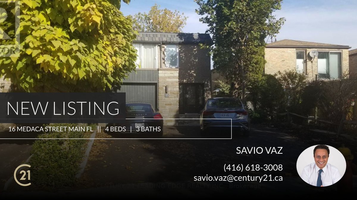 SavioVazRealtor's tweet photo. 📍 New Listing 📍 Take a look at this fantastic new property that just hit the market located at 16 Medaca Street Main Fl in Toronto (don Valley Village). Reach out here or at (416) 618-3008 for more information

Savio https://t.co/to3wg6Moj8 https://t.co/z65HvilhV0