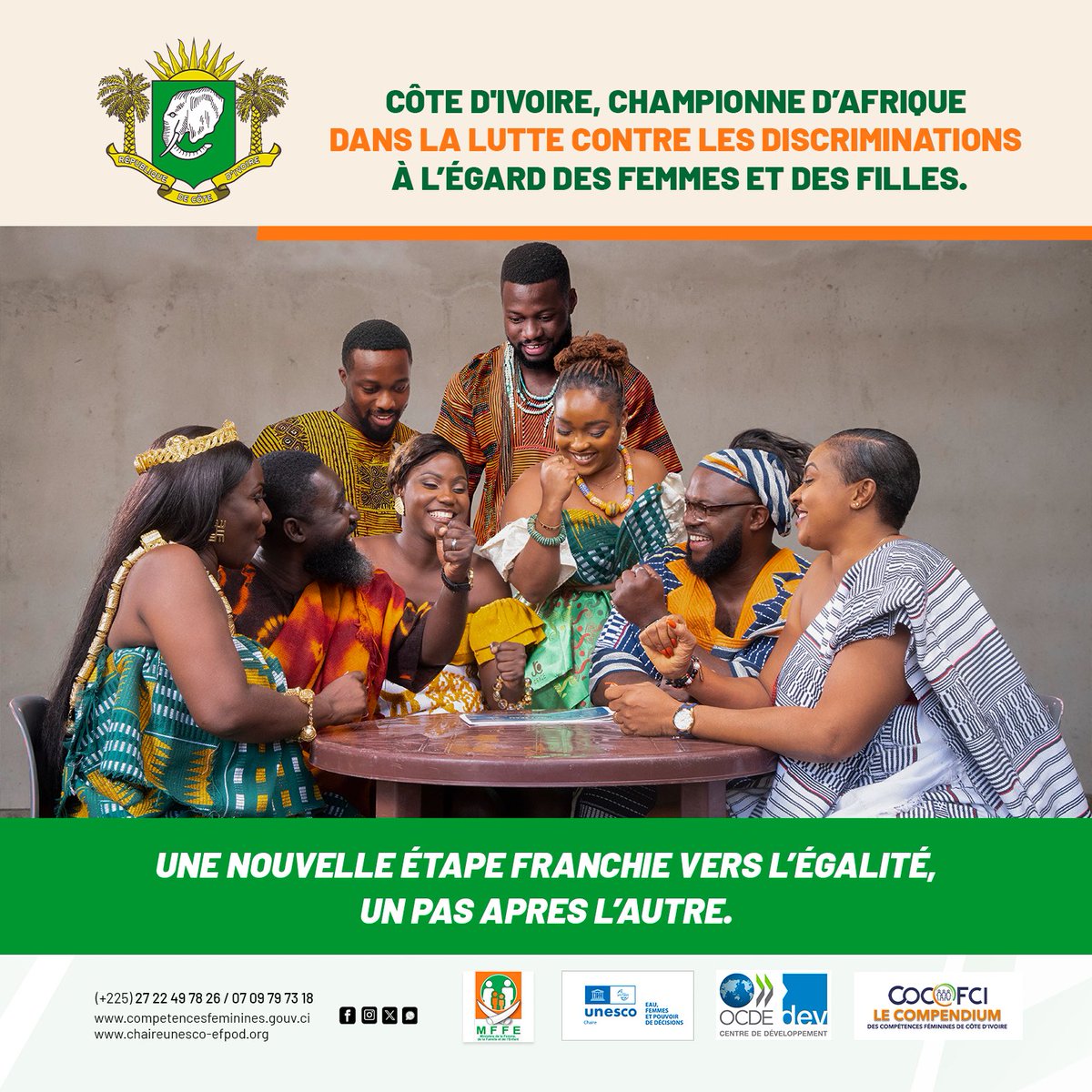 cocof_ci's tweet photo. Après une semaine d’efforts partagés, place à un week-end de réflexion et de repos bien mérité. 

Continuons à croire en l’égalité des chances ! ☺️💪🏾

#EgalitéDesChances #SIGI2023 #DroitsDesFemmes  #Weekend https://t.co/UIZGMW9GS7