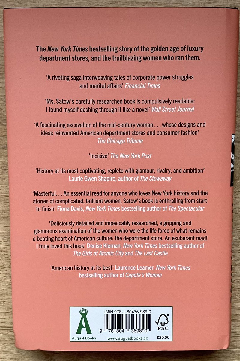 Looking like a fantastic #giftbook this <a href="/JulieSatow/">julie satow</a> #WhenWomenRanFifthAvenue just dropped into my post box. 

Out in the UK from <a href="/canelo_co/">Canelo</a> #August on 7th November.

My huge thanks to Kate for sending me a copy 📚❤️