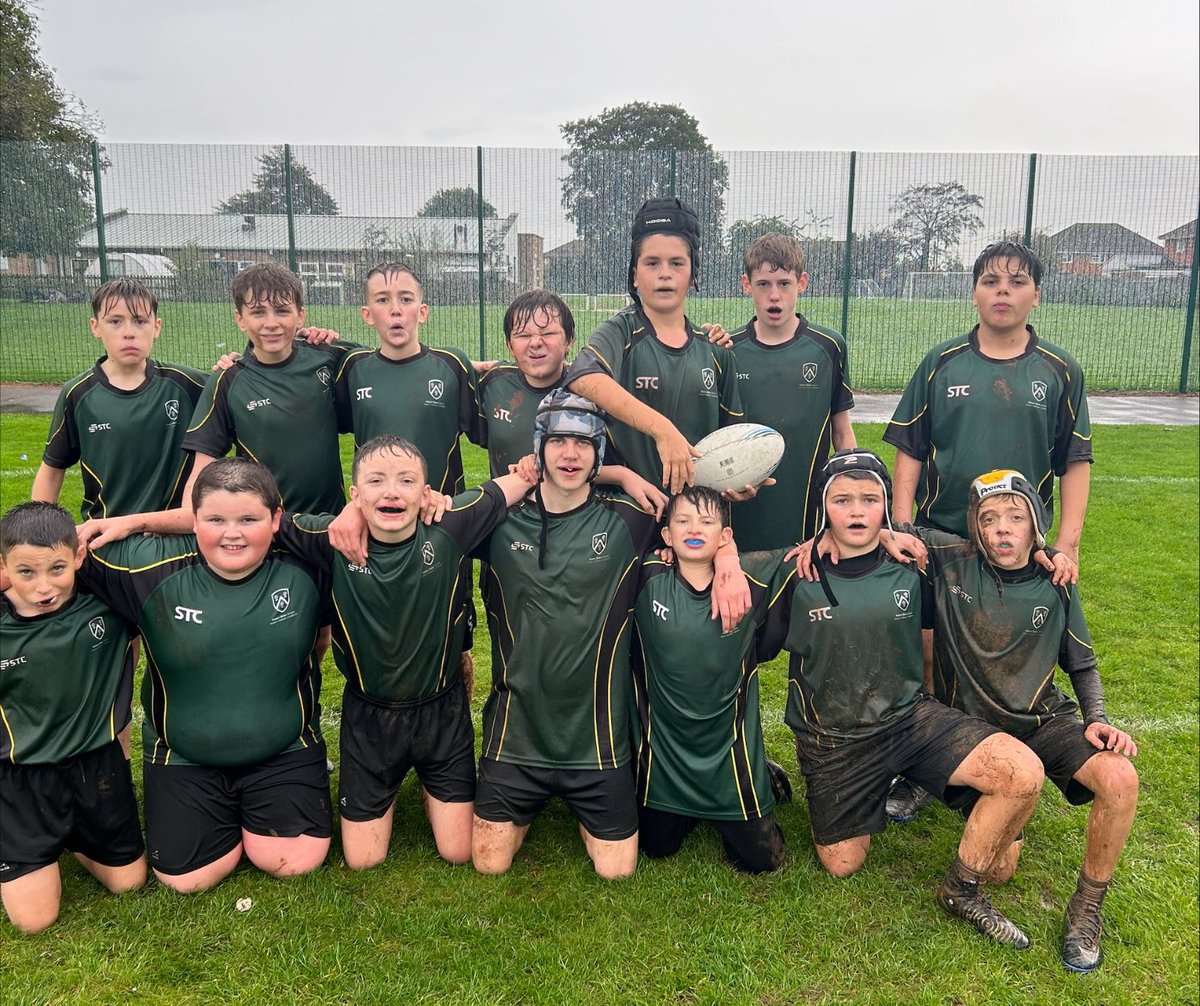 Rugby is well underway at Robert Blake! 🏈🏈

Well done to our Year 8 team who played against <a href="/_TKASA/">The King Alfred School an Academy</a>  and <a href="/BrymoreSport/">Brymore Sport</a>  this week in very wet and muddy conditions! 

All those involved showed great determination and teamwork in the matches. 🤩