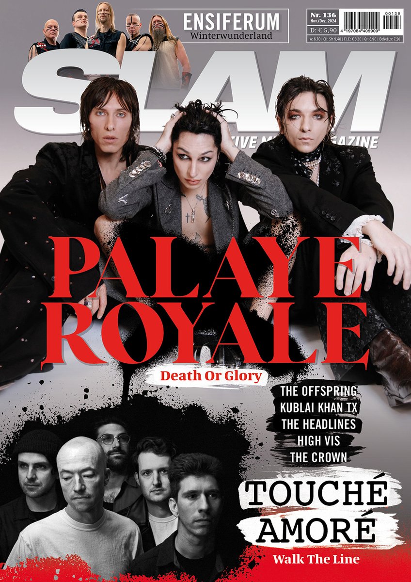 SLAM #136 ab sofort im Handel oder auf mjusick.com!!! #palayeroyale #touchéamoré #theoffspring #ensiferum