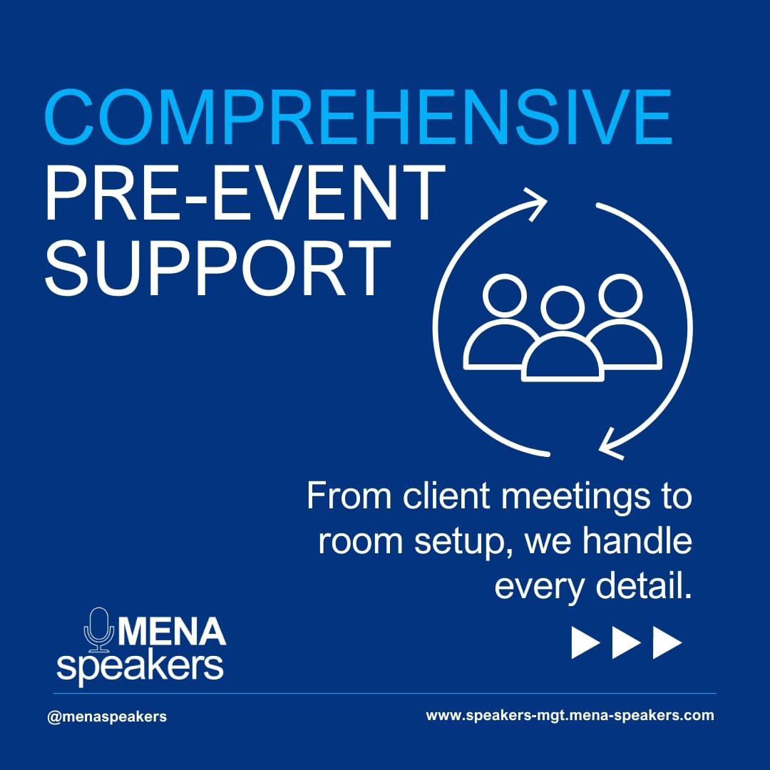 menaspeakers's tweet photo. Planning an event? We make it easy. From speaker selection to logistics, we handle every detail so you can focus on engaging your audience. Let’s bring your vision to life! 
Contact us: https://t.co/3MLqmUSSGF | +971 549954166
#EventPlanning #SpeakersManagement  #MENASpeakers https://t.co/4OdArrpMgO