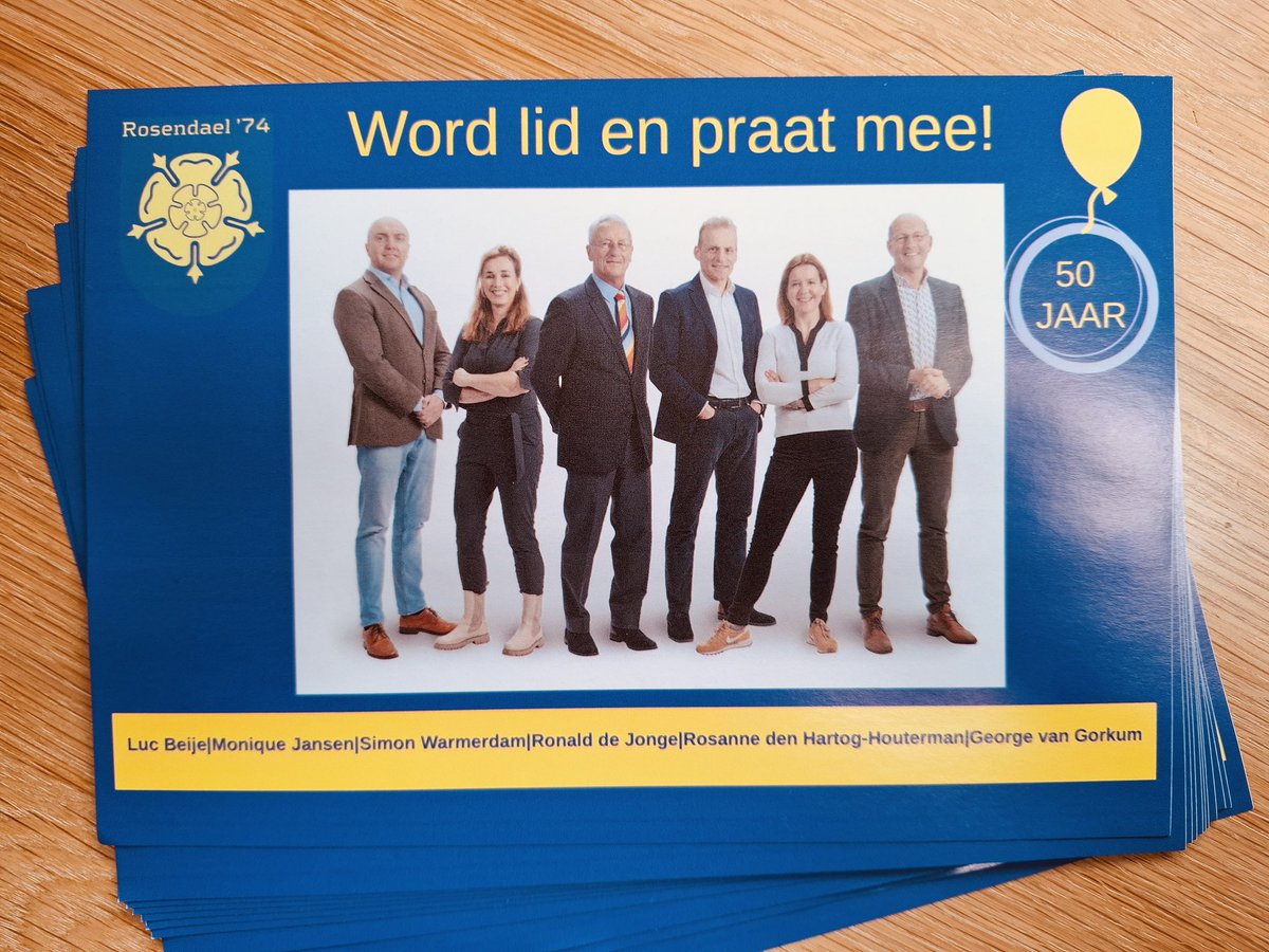 Wellicht hebben wij u al gesproken aan de deur, maar anders alsnog; word lid en praat mee!