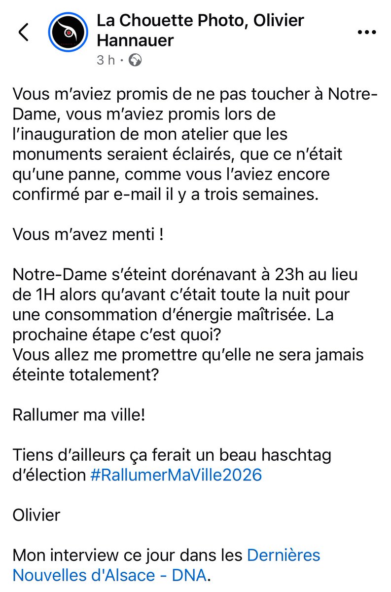 _ilestlor's tweet photo. La parole de @ChouettePhoto est d’or

En 2026, il faut rallumer les Lumières à Strasbourg ! 🤩 https://t.co/BZDCauvjhY