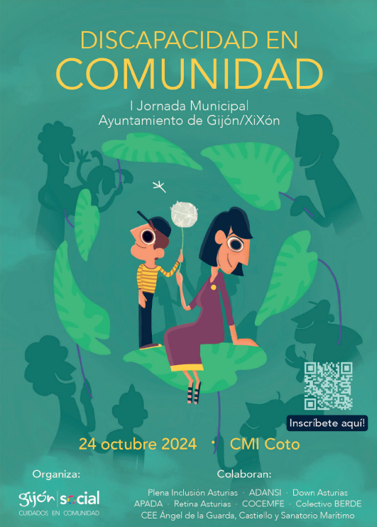 📢 I Jornada “Discapacidad en Comunidad”.

🗣️ La vida independiente y los apoyos, la salud mental, la educación afectivo sexual y el día a día, con testimonios personales y familiares.

📅 24 de octubre.
🕖 De 9h. a 18:55h.
📍CMI El Coto.

ℹ️👉 gijon.es/es/eventos/dis…