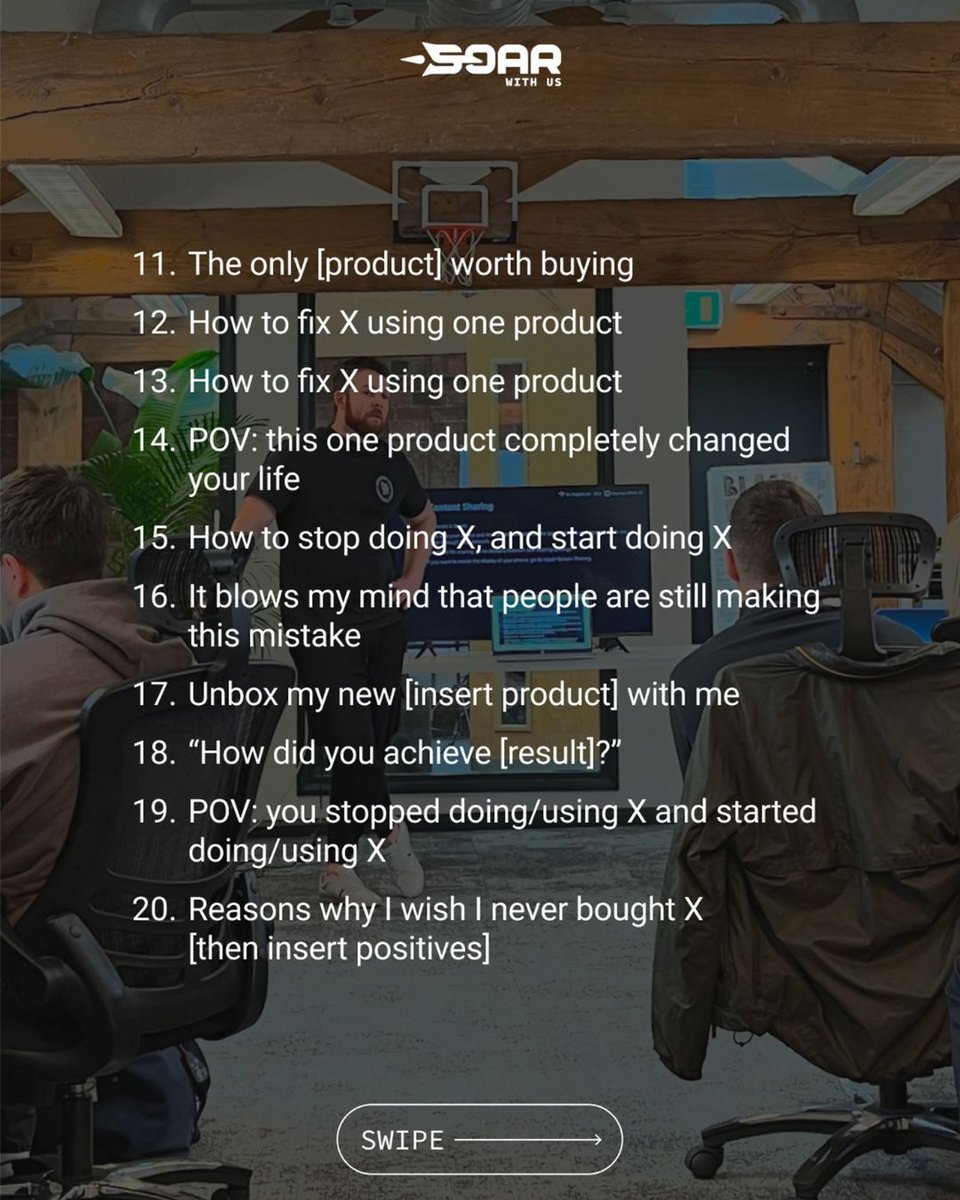 oliverwhudson's tweet photo. Need some killer hooks for your next campaign?

We’ve dropped 80 hooks that work for any niche. Whether you're looking to drive engagement, spark curiosity, or make a bold statement, we've got you covered.

Don’t overthink it—swipe through and start creating content that converts.

Retweet to share with your community and save for later!