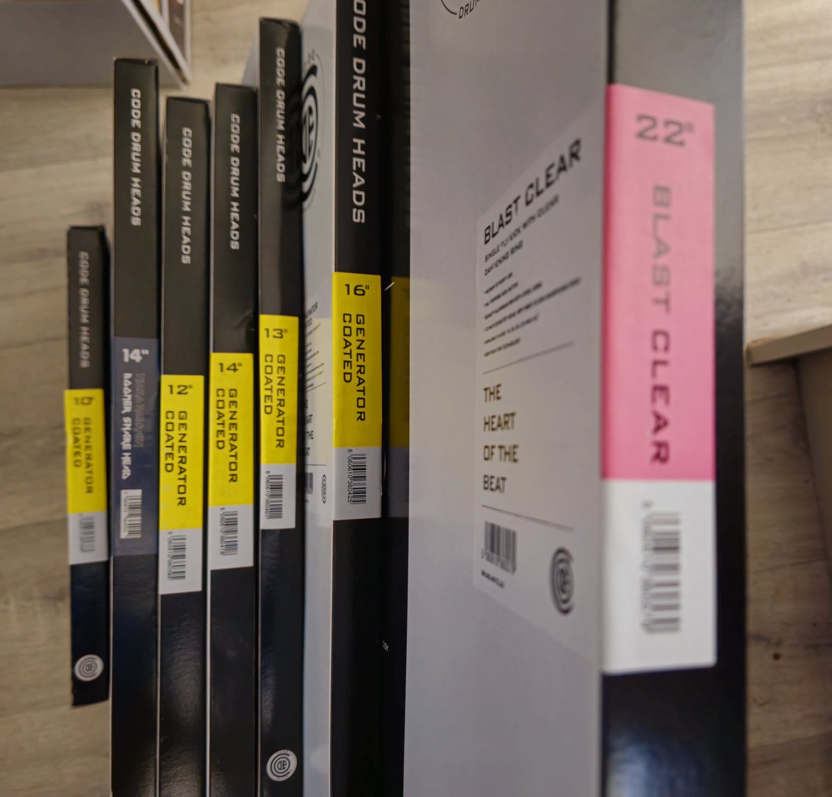 It's a new <a href="/CodeDrumHeads/">Code Drum Heads</a> delivery day 

#rockwiththeott #codedrumheads