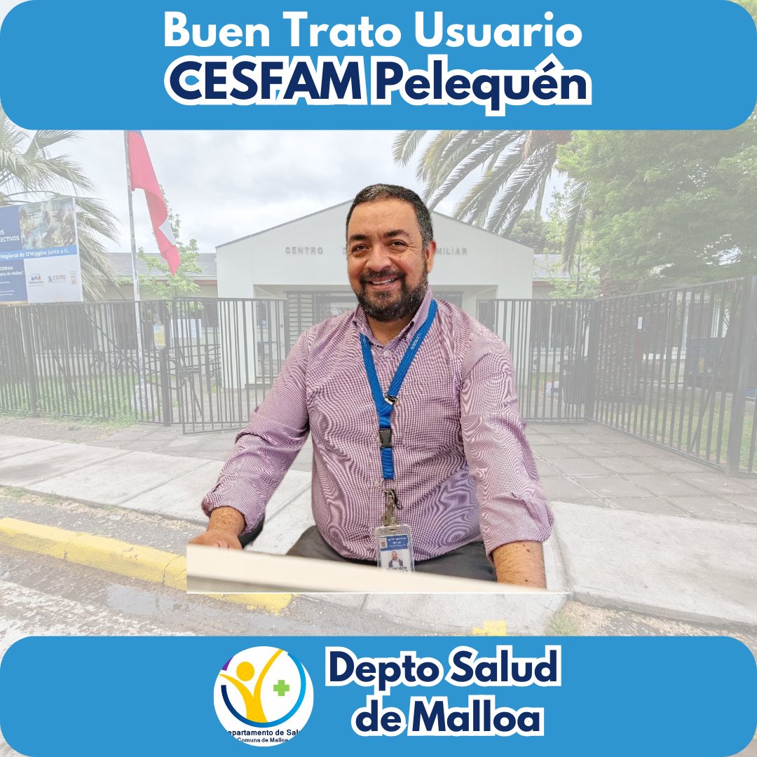 saludmalloa's tweet image. &quot;¡Felicidades a Francisco Cerón Machuca, Operador OIRS de CESFAM Pelequén, por ser el funcionario más votado en Buen Trato al Usuario! Gracias por tu compromiso y a todos quienes participaron en la votación. ¡Juntos construimos un mejor servicio! 👏 #BuenTrato #CESFAMPelequén&quot;
