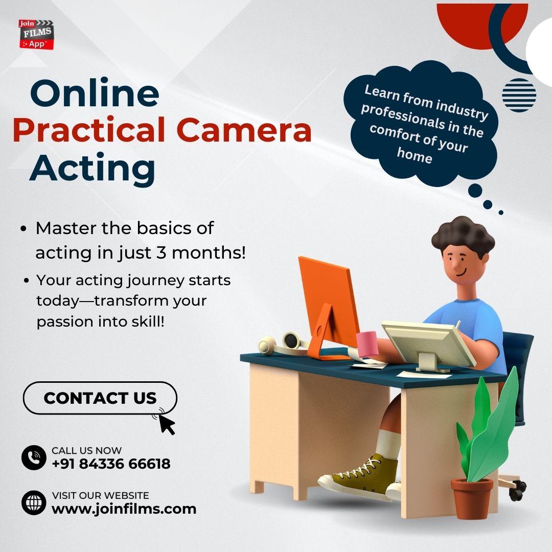 joinfilms's tweet image. Want to shine on screen?

For more information, contact us at: ☎️ 8433666618
Download Join Film App: 📲 bit.ly/3FaraN5

Join our 3-month Online Practical Camera Acting Course! Let’s turn your passion into performance together! 🎬✨

#JoinFilms #VirendraRathore